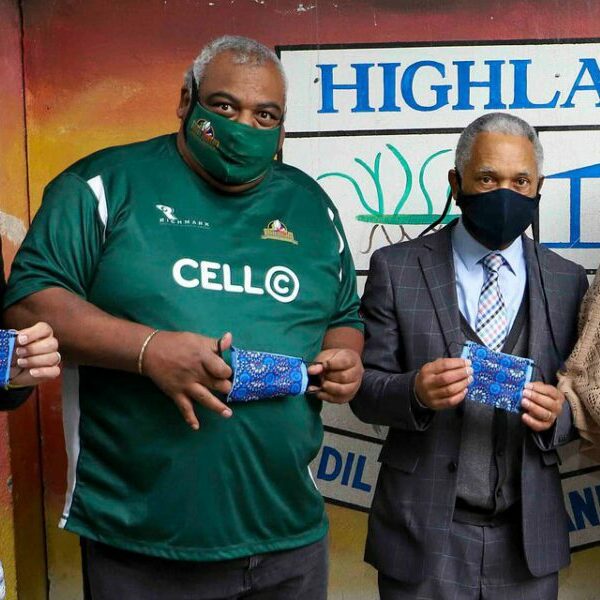 Partnering with South African Rugby Legends Association (SARLA) to deliver masks to schools in the MRP Foundation Schools Programme