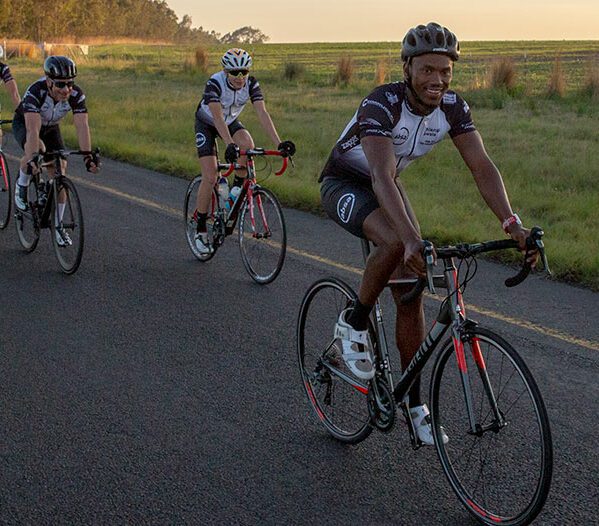 Raising funds for South African triathlete Mhlengi Gwala to ride his third Ride for MRP Foundation to empower thousands of young South Africans through skills development and education programmes