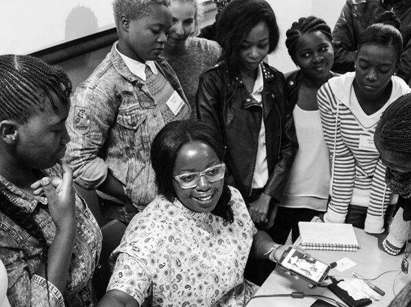 Fashion designer Anisa Mpungwe is proud to be part of the MRP Foundation Ambassador & Mentorship Programme, teaching budding designers from the JumpStart Manufacturing programme.