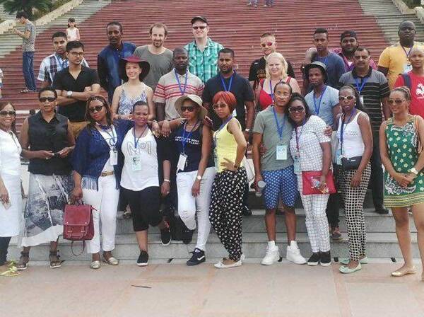 Four MRP Foundation JumpStart Manufacturing students sharpen their footwear skills in China.