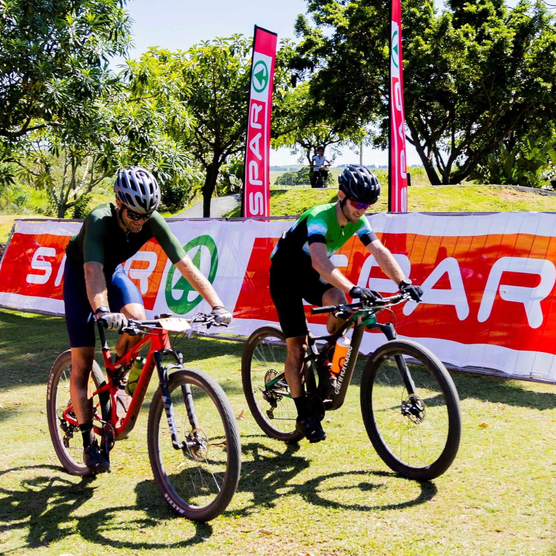 MTB champs Andrew Hill and Ty White.